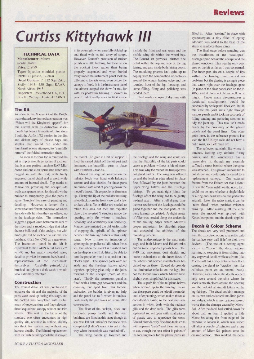 Scale Aviation Modeller International 1996-01